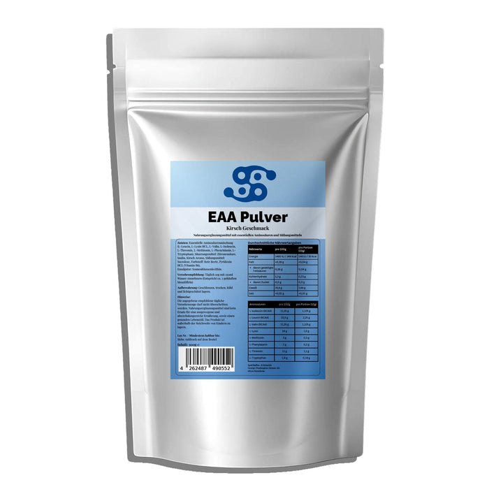 SynVitaPro EAA Pulver Kirsche – essenzielle Aminosäuren für Muskelaufbau, Ausdauer & schnelle Regeneration (500 g)