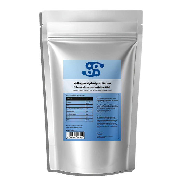 SynVitaPro Kollagen Hydrolysat Pulver – Typ I & III für Haut, Gelenke & Bindegewebe (500 g)