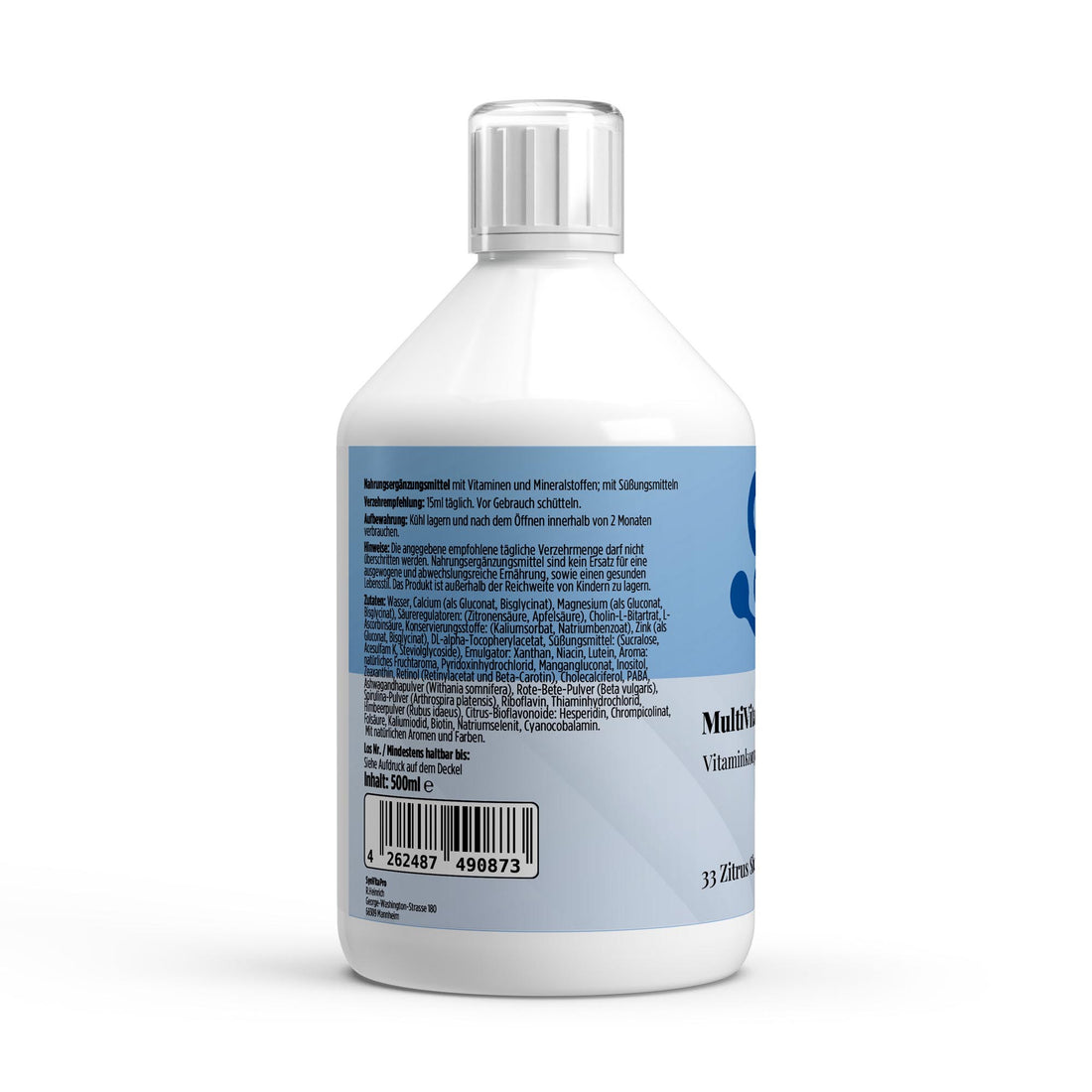 Multivitamin Basic Shots Plus+ Produktfoto – täglicher Vitamin Shot mit 10ml Dosierung