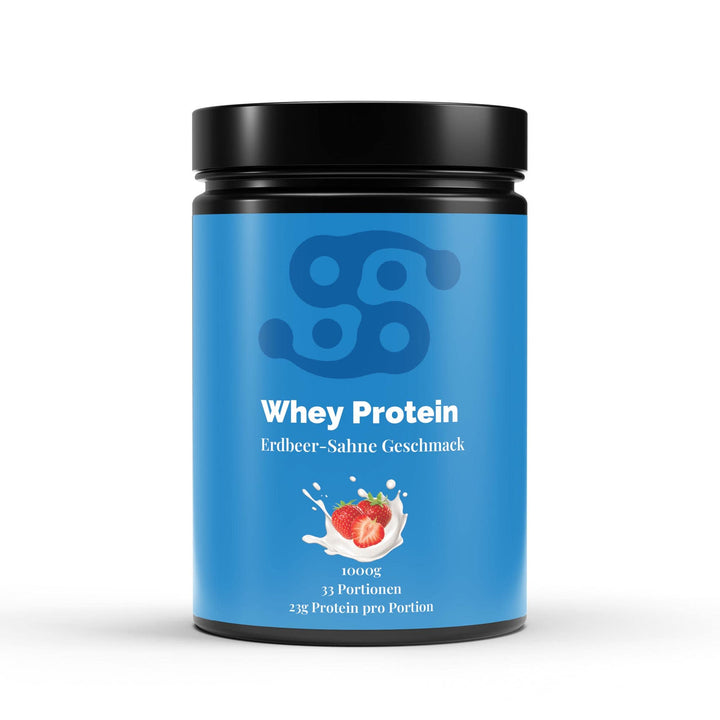 SynVitaPro Premium Whey Protein Erdbeere – fruchtig-cremige Proteinpower für Muskelaufbau & Regeneration
